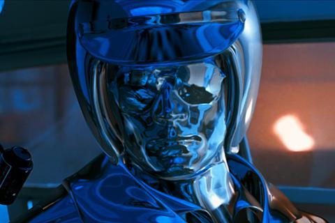 Der Roboter „T-1000“ in „Terminator 2“ kann dank Computer-Effekten die Gestalt anderer Menschen annehmen. Der Actionthriller war 1991 eine wichtige Wegmarke für digitale Filmtricks. Foto: © StudioCanal