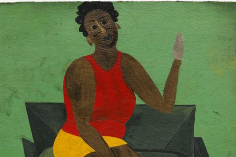 „King Size Soul“ nennt Frank Walter dieses Werk, das auch in der Ausstellung in Frankfurt zu sehen ist. Foto: Axel Schneider