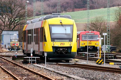 Die HLB sorgt in den Zügen der Taunusbahn für eine ausreichende Desinfektion 