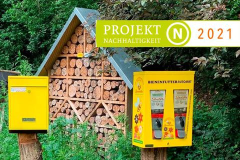 Das auch in Pfaffenwiesbach, Weilmünster und Oberursel vertretene "Bienenautomaten Projekt" ist mit dem Nachhaltigkeitspreis ausgezeichnet worden.  Foto:  https://www.projektnachhaltigkeit.renn-netzwerk.de/preistraeger.  