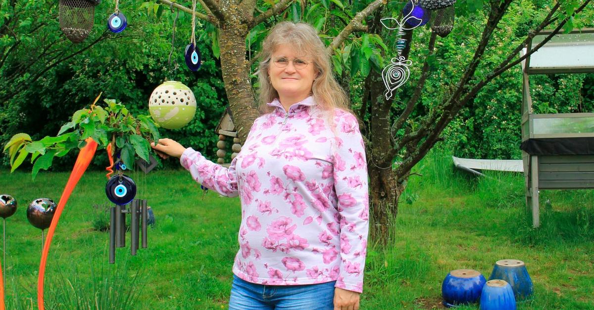 Feuerkugeln im Garten von Manuela Fuchs in Rod an der Weil