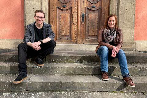 Im Team unterwegs: Markus Barbir und Tanja Klein. Foto: Stadt Gießen 