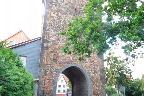 Das erste Tor des Sommerrätsels steht in Wieseck: die "Poart". Foto: Frahm 