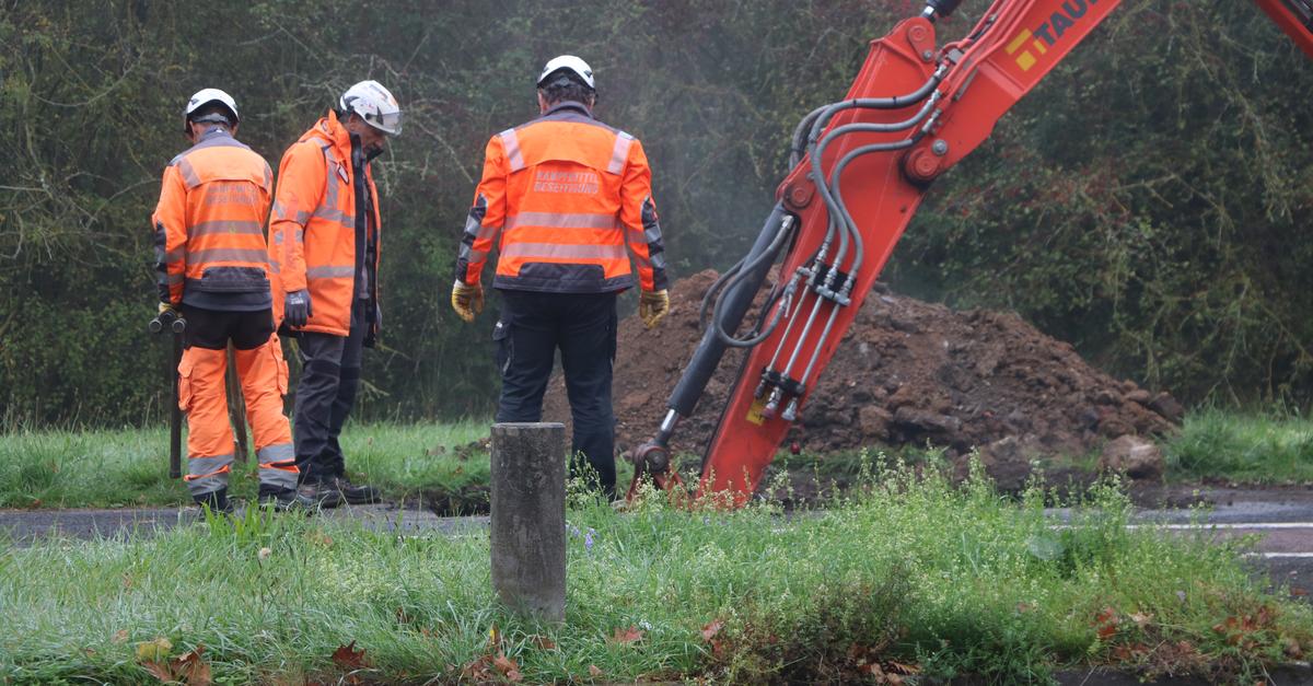 Bombenverdacht in Gießen: Fachfirma gräbt an möglicher Fundstelle
