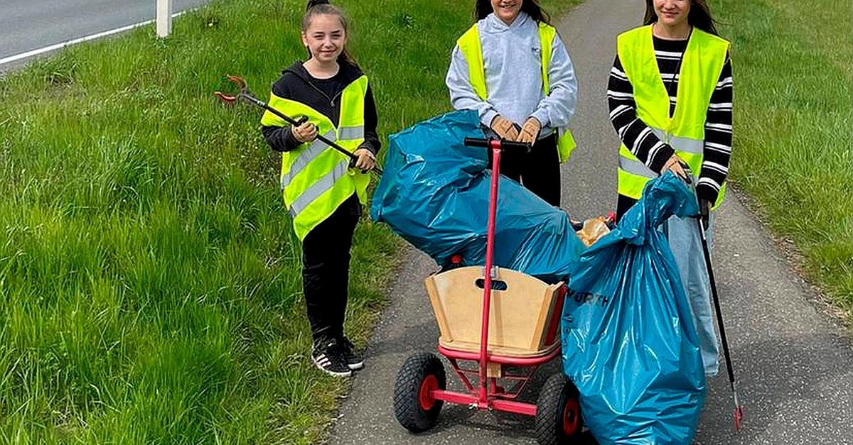 Nachwuchsfußballerinnen räumen in Reiskirchen auf Mittelhessen