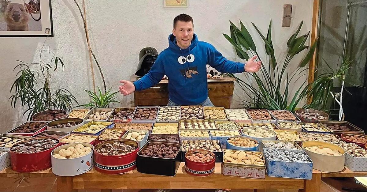Police officer from Wettenberg-Wißmar bakes 9806 Christmas cookies