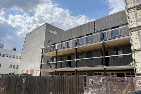 Das sogenannte Hofhaus ist der letzte Teil des Projektes "Wohnen am Friedensplatz", der fertig gestellt wird.