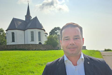 Andreas Hofmeister nutzt die Wege um die Kreuzkapelle zum Joggen und Spazierengehen.