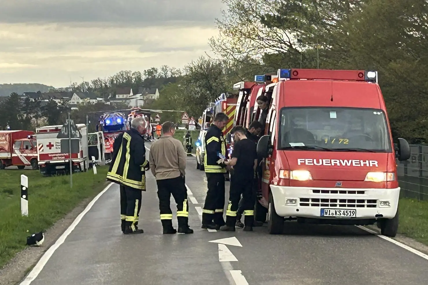 Gas-Unfall auf Betriebsgelände einer Runkeler Pelzfabrik. Fotos: Klaus-Dieter Häring