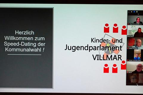 Zur Online-Veranstaltung des Nachwuchs-Parlaments in Villmar hatten sich 57 Teilnehmer eingefunden. Foto: Kerstin Kaminsky 
