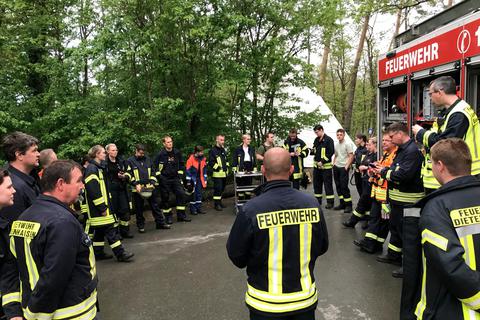 Eine gute Zusammenarbeit pflegten die Blauröcke der Feuerwehren aus Ditenhausen und Grävenwiesbach. Feuerwehr