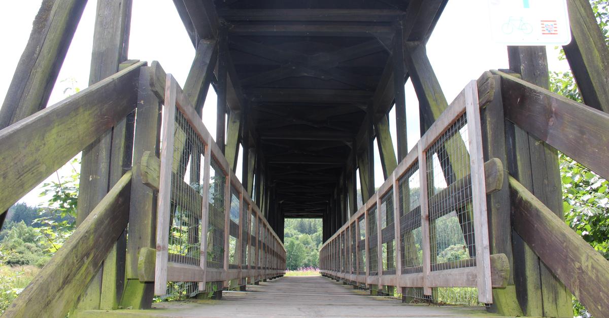 The Wallau Lahn footbridge is to be demolished in the next few days