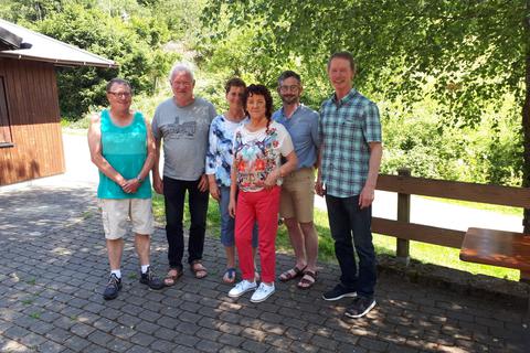 Der alte und neue Vorstand: (v.l.) Werner Dippel, Jürgen Schneider, Marga Seibel, Doris Gillmann, Jens Zimmermann und Reiner Wagner.