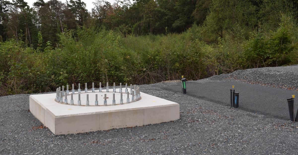 Foundation for radio mast is in place: Kleingladenbach will soon have ...