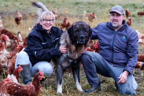 Seine Frau Kerstin Eckhardt und die Arbeit mit den Tieren helfen Martin Hof, das Erlebte zu verarbeiten. Foto: Nadine Weigel 