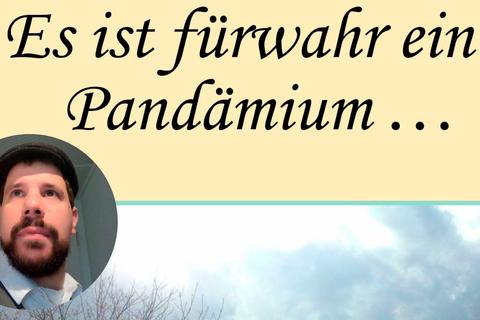 "Es ist fürwahr ein Pandämium ..." ist Benjamin Lapps erster Gedichtband. Er ist im Juni im Pohlmann Verlag erschienen. Fotos: Pohlmann Verlag/Benjamin Lapp 
