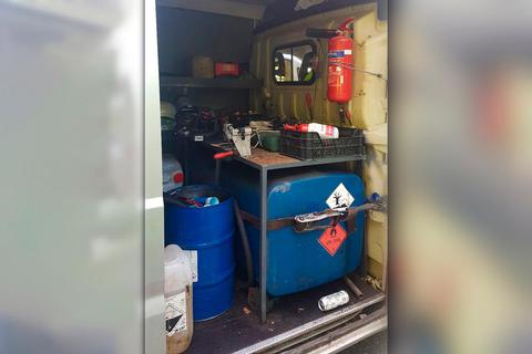 350 Liter Kraftstoff nicht gesichert