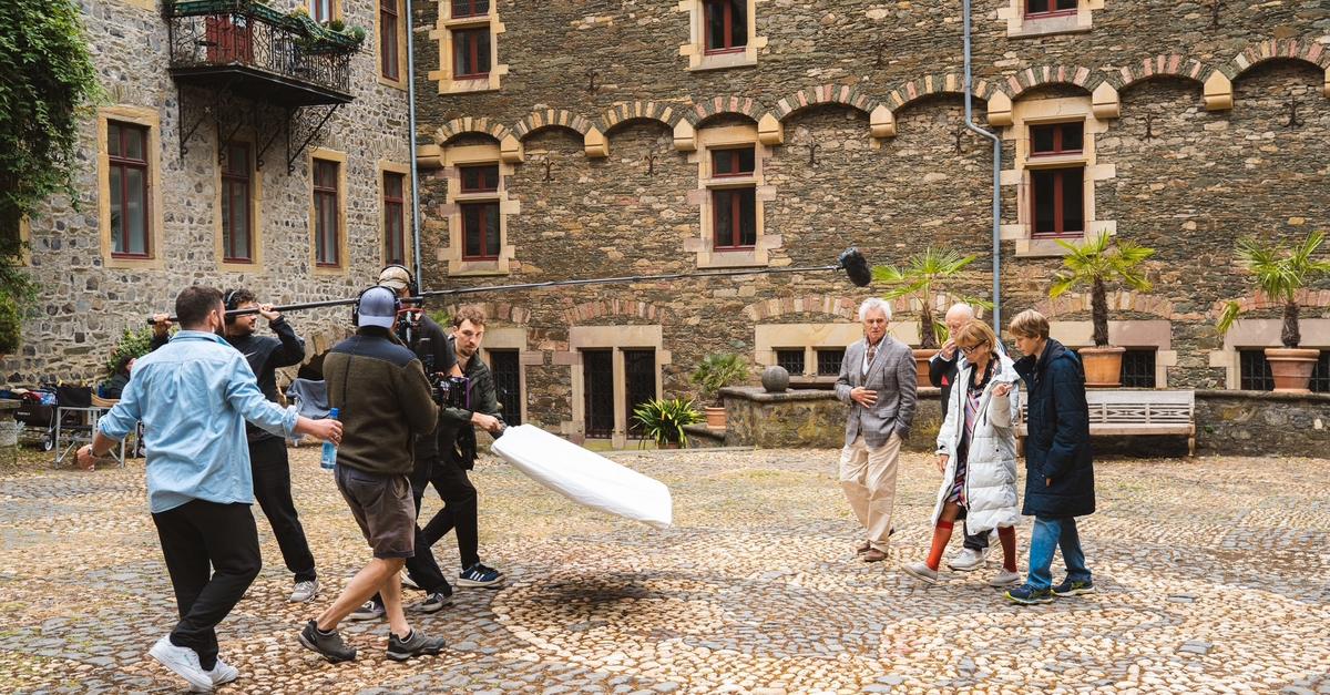 Uschi Glas at Braunfels Castle: Filming for