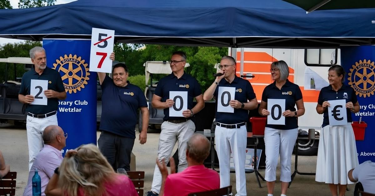 Record sum raised at the Rotary Club Wetzlar charity golf tournament in ...
