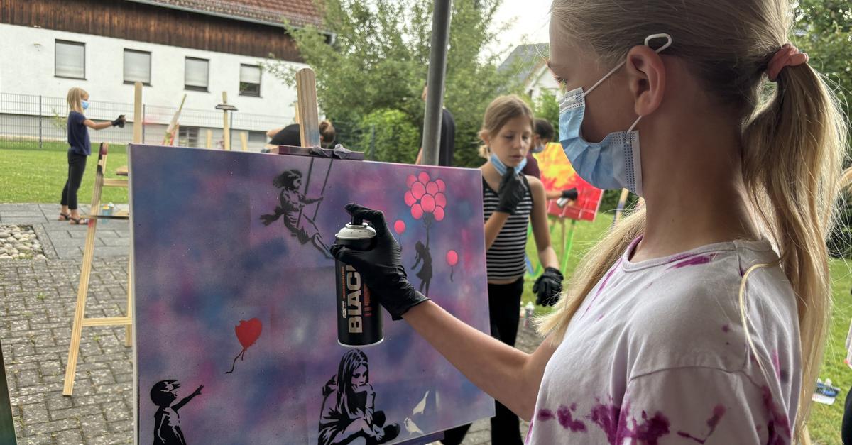 Street art inspires children at Braunfels holiday games
