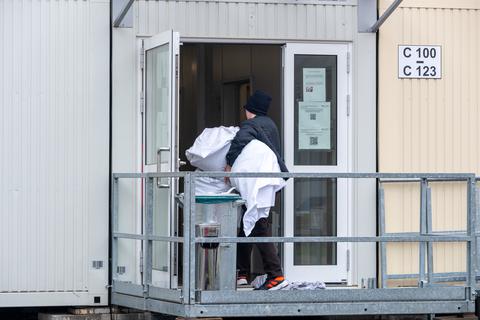 Der Lahn-Dill-Kreis will in Haiger aus Wohn-Containern eine Flüchtlingsunterkunft mit Platz für 400 bis 500 Menschen errichten.	