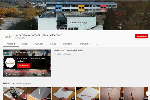 Mathe-Tutorials: Die gibt es auf dem "Youtube"-Kanal des Fördervereins der Comenius-Schule in Herborn. Foto: Comenius-Schule 