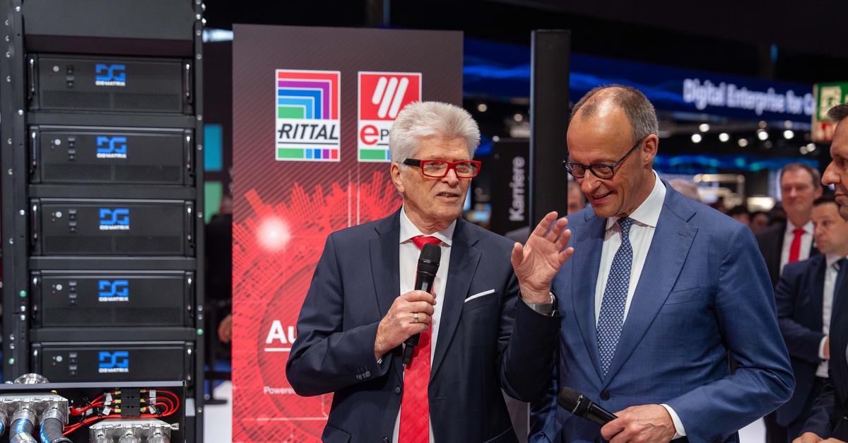Hannover Messe: Federal Chancellor visits Rittal and Eplan