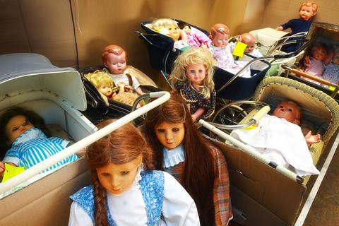 Die Puppensammlung einer Hüttenbergerin: Die meisten Puppen stammen aus den 50er- und 60er-Jahren, aber es gibt auch Repliken aus den 80er-Jahren. 