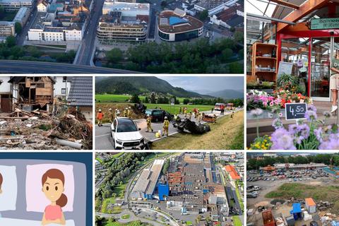 Diese Themen haben die Mittelhessen beschäftigt. Foto: Buderus Guss; Adobe Stock/fotos4u; Tanja Freudenmann; dpa; Pascal Reeber; Thorsten Richter; dpa 