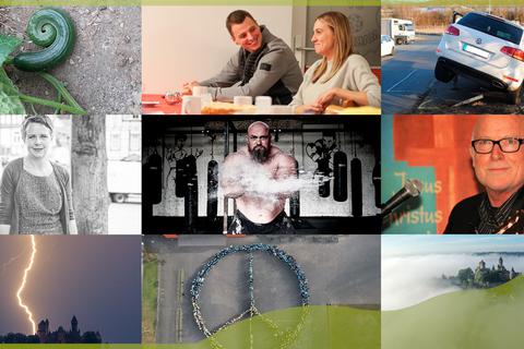 Die Collage zeigt eine Auswahl von Leserbildern und prägenden Persönlichkeiten in Mittelhessen aus dem Jahr 2022.
