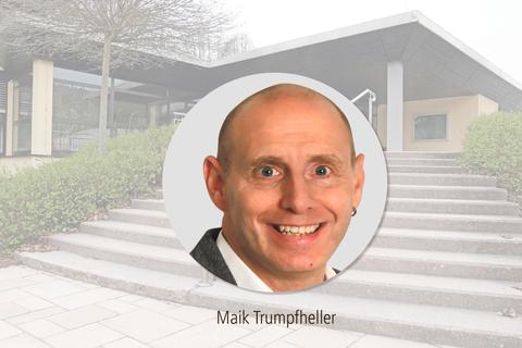 Der parteilose Maik Trumpfheller ist Siegbachs neuer Bürgermeister. Grafik: VRM/kste 