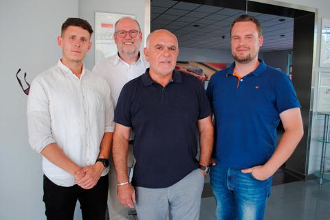 Die Spitze der Solmser FDP: v.l. Tobias Krug, Peter Möglich, Giacinto Di Leonardo und Florian Kern.Foto: Verena Napiontek 