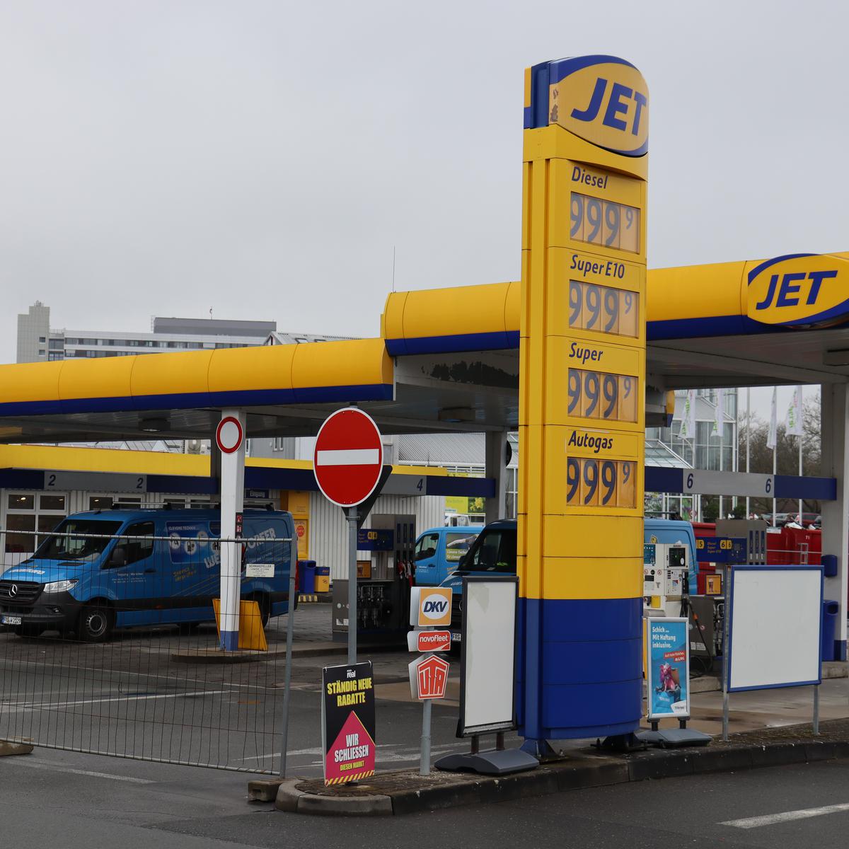 Hörnsheimer Eck in Wetzlar: Jet-Tankstelle ist dicht