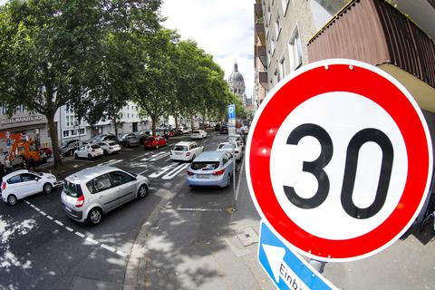 Mit dem nahezu flächendeckenden Tempo 30 in der Innenstadt will die Stadt ein Dieselfahrverbot vermeiden. Foto: Sascha Kopp