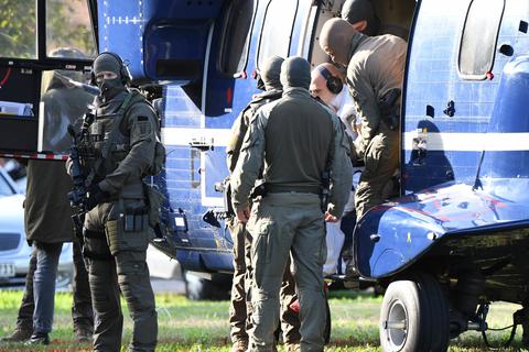 Stephan B. vor der Haftprüfung.  Foto: dpa