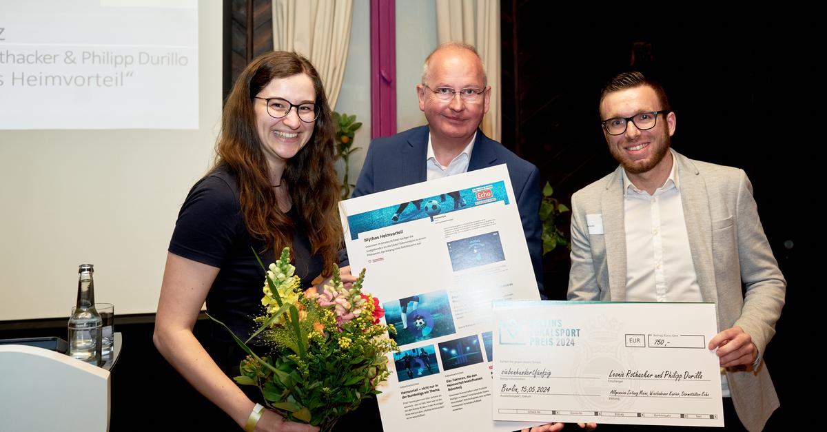 Zwei VRM-Redakteure mit Sport-Preis ausgezeichnet