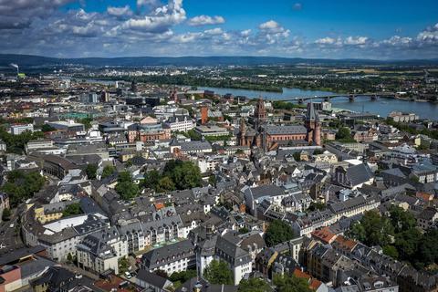 Eine Aufnahme der Mainzer Innenstadt aus der Luft. Archivfoto: Sascha Kopp