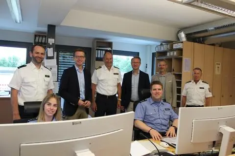 Wahlkampf: CDU besucht Polizei in Alsfeld