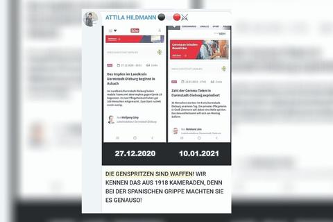 In den sozialen Netzwerken sind zwei ECHO-Artikel quer durch Deutschland und bis nach Österreich und in die Schweiz durchs Netz gegangen. Corona-Leugner haben sie dabei für Fake News missbraucht. Screenshot: privat