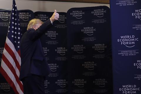 Donald Trump beim Weltwirtschaftsforum in Davos. Foto: dpa