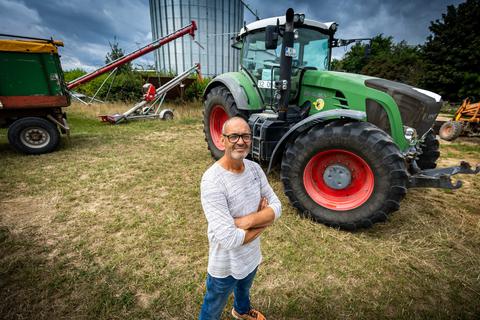 Landwirt und Agraringenieur Volker Muth aus Wiesbaden fühlt sich von der Politik auch verraten. Foto: Lukas Görlach
