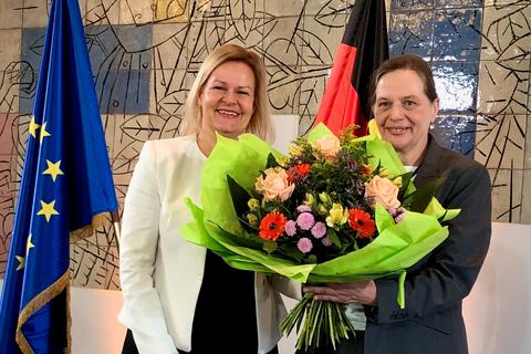 Nancy Faeser und Ruth Brand