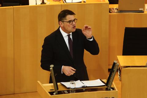 Einstimmig zum hessischen Landtagspräsident gewählt: Boris Rhein. Foto: Lukas Görlach