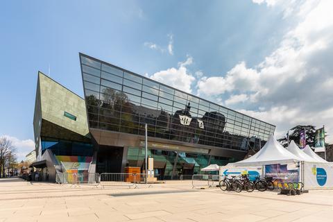 Das Impfzentrum am Darmstadtium.  Foto: Rüdiger Dunker