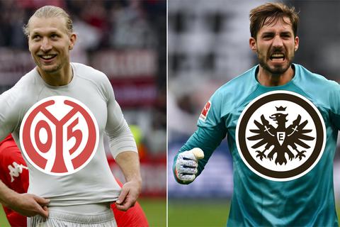 Zuverlässig und unumstritten: Mainz 05 und Eintracht Frankfurt können sich auf ihre Schlussmänner Robin Zentner (links) und Kevin Trapp bauen.
