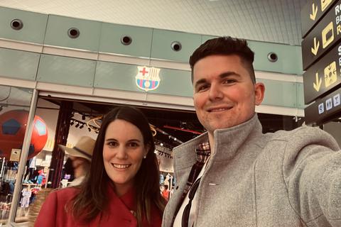 Am Mittwochmorgen sind unsere VRM-Sportreporter Nadine Peter und Eric Hartmann in Barcelona gelandet. Foto: Eric Hartmann