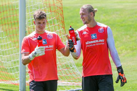 Steht am Samstag ein Wechsel im Mainzer Tor an? Finn Dahmen (links) hatte zuletzt Robin Zentner ersetzt.