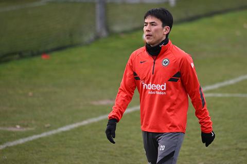 Makoto Hasebe im Training von Eintracht Frankfurt. Foto: Jan Huebner