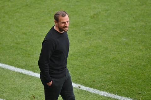 Der Mainzer Trainer Bo Svensson.  Foto: dpa/ Torsten Silz