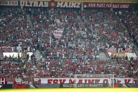 Die Ultras von Mainz 05 haben angekündigt gegen den VfL Wolfsburg den Support einzustellen. Archivfoto: Lukas Görlach 